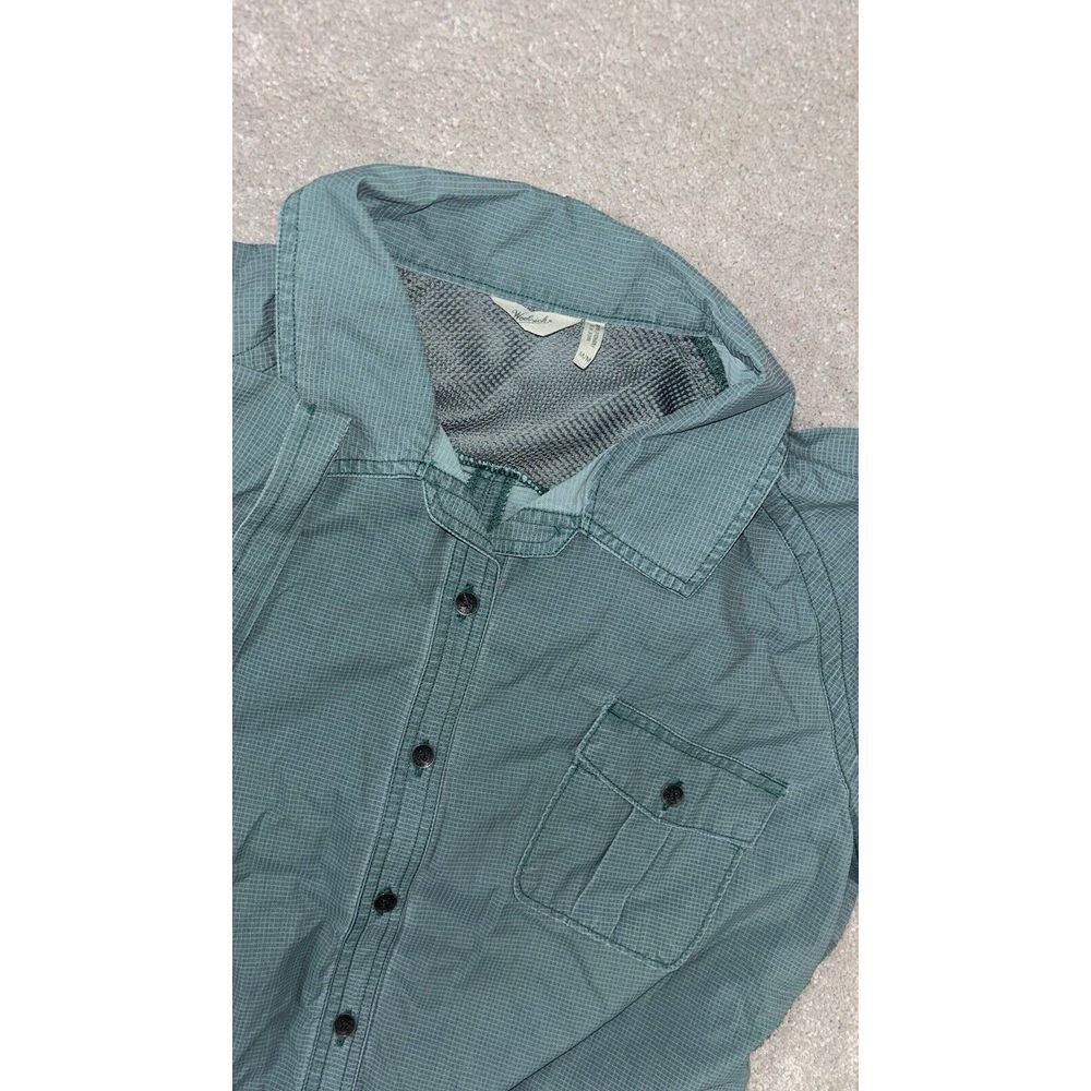 Woolrich Nylon Ripstop Activewear Dress Womens Medium Green Outdoors Sunwashed